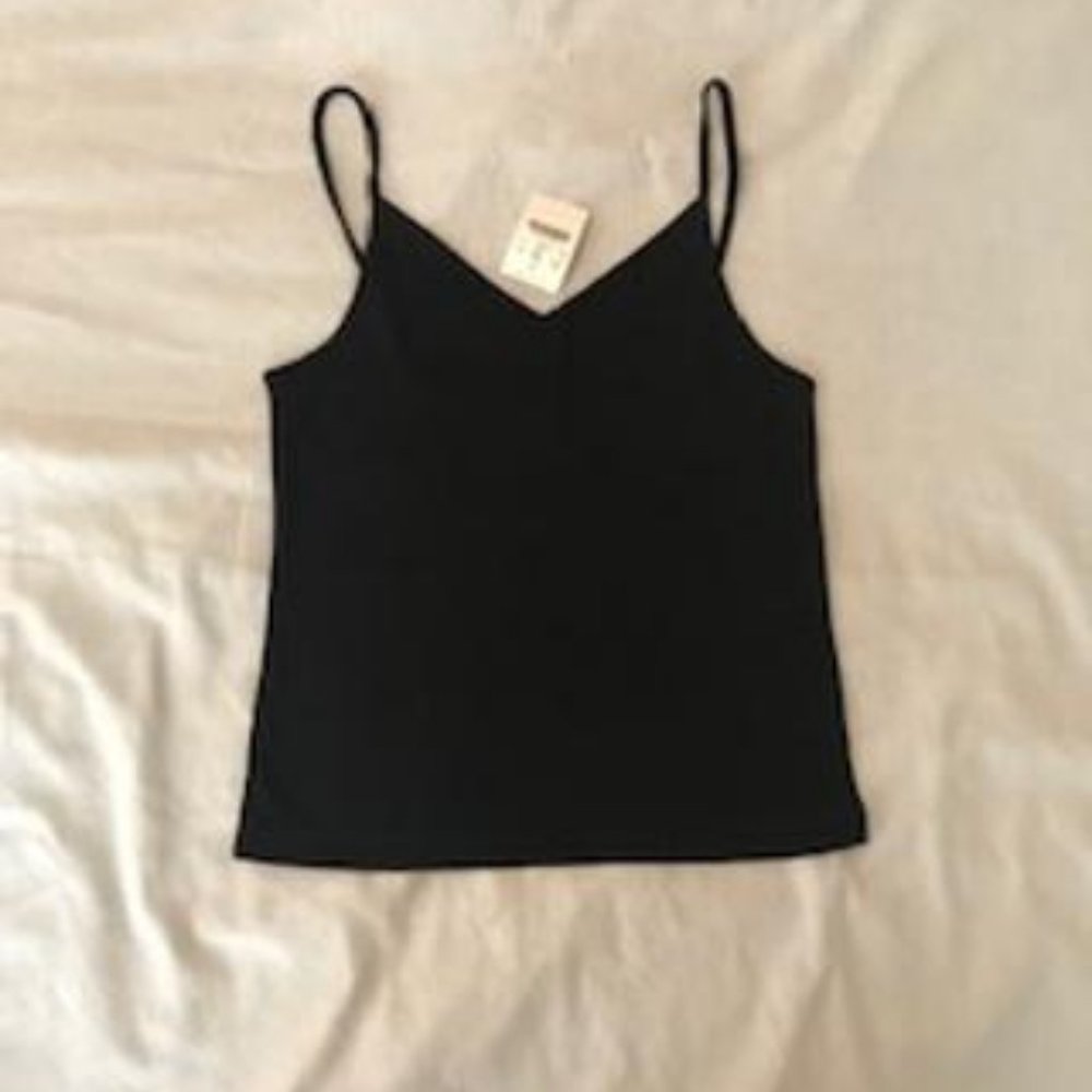 NWT J. Crew Black Cami-Style Tank Top Size S